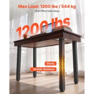 adjustable table legs, 24 40 in square steel furniture legs, 1200 lbs max load heavy duty, quick installation, ideal for home office desk diy, coffee dinner bar tables, workbenches, 4 pcs, black