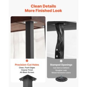 adjustable table legs, 24 40 in square steel furniture legs, 1200 lbs max load heavy duty, quick installation, ideal for home office desk diy, coffee dinner bar tables, workbenches, 4 pcs, black