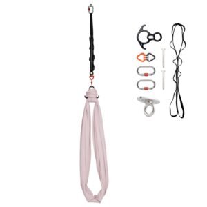 Aerial Yoga Hammock, 300 lbs Load Aerial Silk, Yoga Swing with Nylon Fabric, PE Zipper Bag for Parent-Child Interaction, Strengthen Muscles & Improve Practice, Hammock and Swing Combo