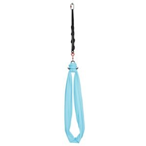 aerial yoga hammock, maximum 300 lbs load aerial silk, yoga swing with nylon fabric, daisy rope, pe zipper bag, gymnastics swings suitable for men and women, dual function hammock & swing