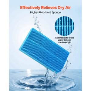 air purifier filter replacement, compatible with kj420f a35 filter accessories with precision mesh screen, washable & reusable, easy to replace for indoor room office humidifying, blue
