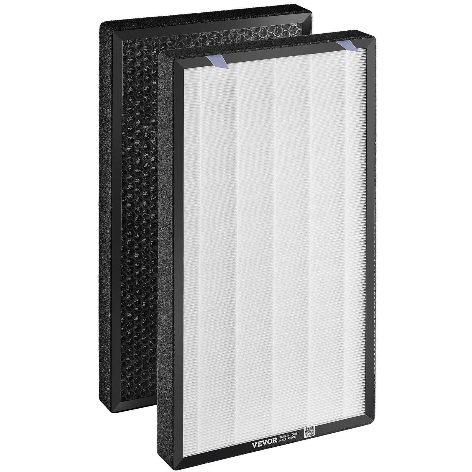 air purifier replacement filter, h13, 2 in 1 compact & lightweight replacement filter with non woven fabric, easy to install purifier filter with activated carbon, fit for square purifier