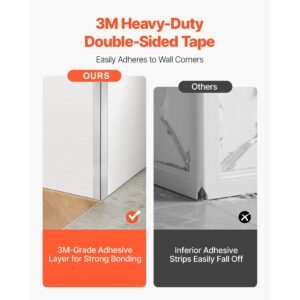 alluminum alloy wall corner protector, 2 x 2 x 48 inch, 12 pack metal corner guards, edge trim protector 90 degree angle l shape for home,office,commercial wall protection, with 3m tape