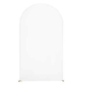 arch backdrop stand, 7.2 x 4 ft, stable structure, easy assembly, 1 piece gold metal arch backdrop stand with cover for wedding, birthday party, holiday celebration, and ceremony decoration