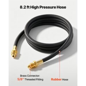 argon regulator gauge, argon co2 regulator welding gas gauges for tig/mig welding with 8.2ft rubber hoses, 0 60 scfh, 0 4000 psi inlet pressure, cga580 inlet connection