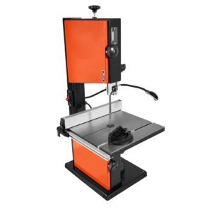 Band Saw, 10-Inch, Two-Speed Benchtop Bandsaw with 373W 1/2 HP Motor, 6 in Max Cutting Height, 13.2 x 13.4 in Cast Iron Table, with 360° Work Light, Miter Gauge, Fence, Band Saw for Woodworking