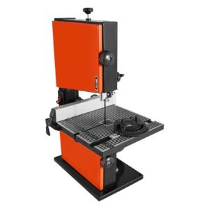 Band Saw, 9-Inch, Woodworking Benchtop Bandsaw with 1/2 HP Motor, 3.5-Inch Max Cutting Height, 11.8 x 11.8 in Cast Aluminum Table, 0-45° Tilting Range, with Miter Gauge, Fence, for Woodworking