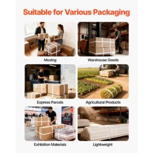 banding strapping kit, heavy duty banding sealer tool with 3200 ft length pp band, 1000 metal seals, 50 corner protectors, plastic pallet packaging strapping kit for warehouse/shipping/moving