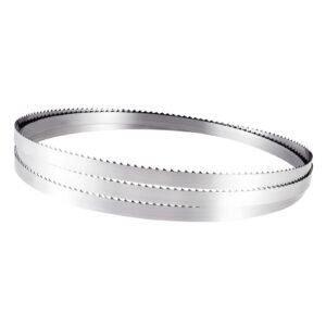 Bandsaw Blade, 109.45 Inch Length, 4 TPI Band Saw Blade with 18 HRC Hardened Sharp Teeth, High-Strength Carbon Steel, 0.6 Inch Width, Replacement for Major Woodworking Band Saw Brands, 1 Pack