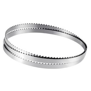 Bandsaw Blade, 72 Inch Length, 4 TPI Band Saw Blade with 18 HRC Hardened Sharp Teeth, SK5 High-Strength Carbon Steel, 0.5 Inch Width, Replacement for Major Woodworking Band Saw Brands, 1 Pack