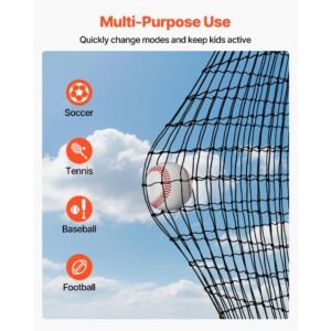 baseball batting cage, 41.7 x 12.8 x 10.1 ft freestanding portable batting cage, hitting cages with 30 ply knotted hdpe & carabiner hooks, battings cages netting for indoor, outdoor (net only)