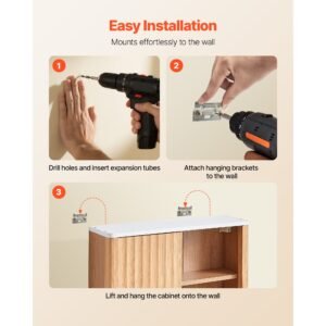 bathroom wall cabinet, with door and adjustable shelf, over the toilet storage medicine cabinet wall mounted, hanging organizer with shelves and open partition for laundry room kitchen restroom