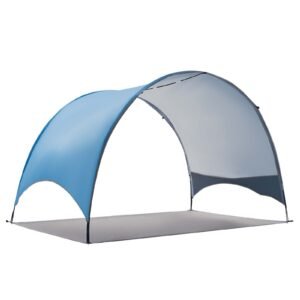 Beach Tent Sun Shelter for 3 Person, UPF 50+ Protection, Portable Sun Shade Canopy with Carrying Bag & Ground Stakes, Lightweight and Easy Setup Beach Umbrella for Camping Fishing Outdoor Picnic