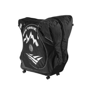 Bike Travel Bag, Road Bike Bag Road Bicycle Storage Carry with TSA Lock & Dual Zipper, Black Bicycle Case Wheelbase 37-42 in for Air Travel, Outdoor Use, Airplane, Car, Train, Subway Transport