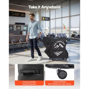 bike travel bag, road bike bag road bicycle storage carry with tsa lock & dual zipper, black bicycle case wheelbase 37 42 in for air travel, outdoor use, airplane, car, train, subway transport