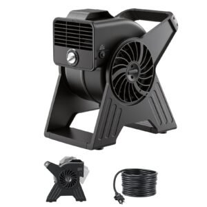 Blower Fan, 13 in Portable Utility Floor Fan, 300 CFM, 3 Speeds, Multi-Angle Airflow, Lightweight Portable High Velocity Air Mover, for Drying, Dehumidifying, Carpets, Air Circulation, Cooling