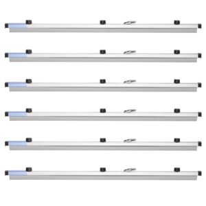 Blueprint Clamps, 36 Inches, Blueprint Hanging Clips Binding Strips, Aluminum Construction, Large Document Storage, for Blue Print, Maps, Construction Paper Poster Plans Drawings Arts, Pack of 6