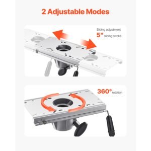boat seat pedestal, forward & backward sliding adjustment, aluminum alloy boat chair base with slide, 5 inch sliding travel, waterproof & rust resistant, fit 2 7/8 inch diameter pedestal post