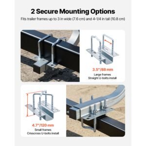 boat trailer guides, 18.5 in/20.5 in height adjustable trailers guide, 2pcs thickened high duty steel trailer guide ons with smooth roller guidance, for v hull boats, small to mid size boats