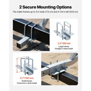 boat trailer guides, 30.5 in/47.5 in height guide poles, 2pcs high hardness steel trailer guide ons, adjustable guide poles with pvc pipes, for ski boats, compact fishing boats, small sailboat