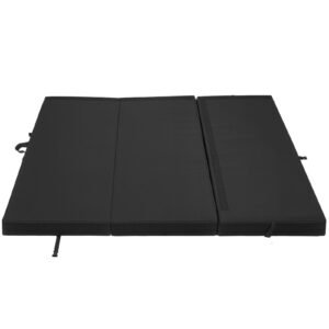 Bouldering Crash Pad, Tri-Fold Rock Climbing Crash Pad with Adjustable Backpack Straps and Handle, Foldable Lightweight for Indoor Bouldering & Outdoor Climbing, Folded Size 48" x 22.2" x 15"