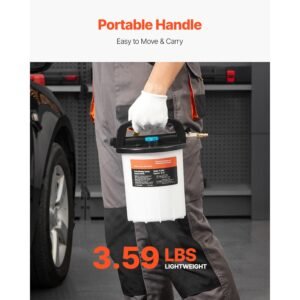 brake bleeder kit, 3l brake fluid extractor with 1l siphon refilling bottle & 13 hose connectors, complete brake fluid bleeder kit with extended silicone hose & handle, fit for most vehicles