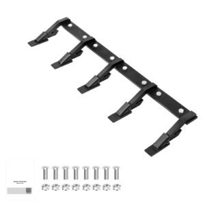 Bucket Tooth Bar, 46 in Heavy Duty 5 Teeth Tractor Bucket Bar for Loader Tractor Loader Skidsteer, 4560 lbs Load Capacity, Bolt On Teeth Bars for Buckets Protection Efficient & Soil Excavation