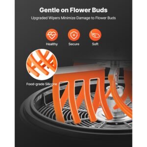 bud leaf bowl trimmer, 16 in manual bud trimmer, with sharp stainless steel blades, visual cutting, wet & dry hydroponic cutting machine, twisted spin cut for plants leaves buds flowers