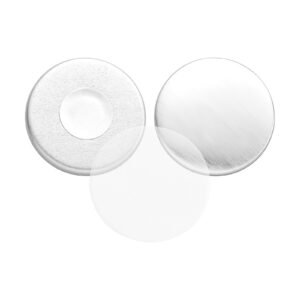 Button Maker Supplies 50 Sets 1.26 in / 32 mm Refrigerator Magnets, Button Parts with Magnetic Backs, Metal Shells, Clear Mylar Films, and Blank Circle Papers, for Home DIY and Kitchen Decor