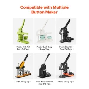 button maker supplies 50 sets 2.95 in / 75 mm magnet button parts, with magnetic and bottle opener backs, metal shells, clear mylar films, and blank circle papers, for home diy, kitchen decor