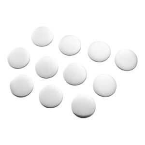 Button Maker Supplies 50 Sets 2.95 in / 75 mm Magnet Button Parts, with Magnetic and Bottle Opener Backs, Metal Shells, Clear Mylar Films, and Blank Circle Papers, for Home DIY, Kitchen Decor