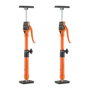 cabinet jack support pole, 2 pack, 15.75 23.6 inch steel telescopic quick support rod, adjustable 3rd hand system up to 220 lbs capacity for installing cabinets, lifting drywall, cargo bars