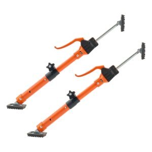 cabinet jack support pole, 2 pack, 15.75 23.6 inch steel telescopic quick support rod, adjustable 3rd hand system up to 220 lbs capacity for installing cabinets, lifting drywall, cargo bars