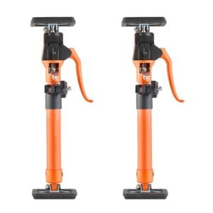 cabinet jack support pole, 2 pack, 15.75 23.6 inch steel telescopic quick support rod, adjustable 3rd hand system up to 220 lbs capacity for installing cabinets, lifting drywall, cargo bars