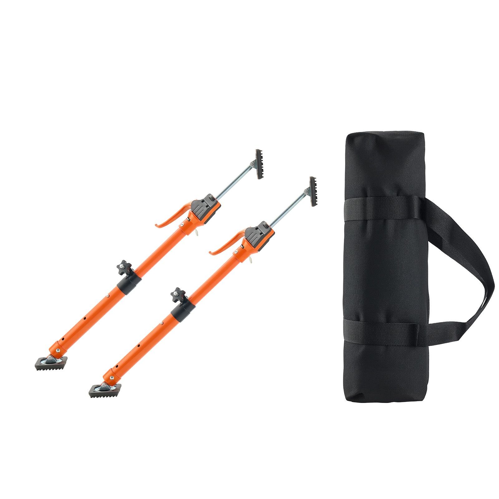 cabinet jack support pole, 2 pack, 18.9 29.5 inch steel telescopic quick support rod, adjustable 3rd hand system up to 220 lbs capacity for installing cabinets, lifting drywall, cargo bars