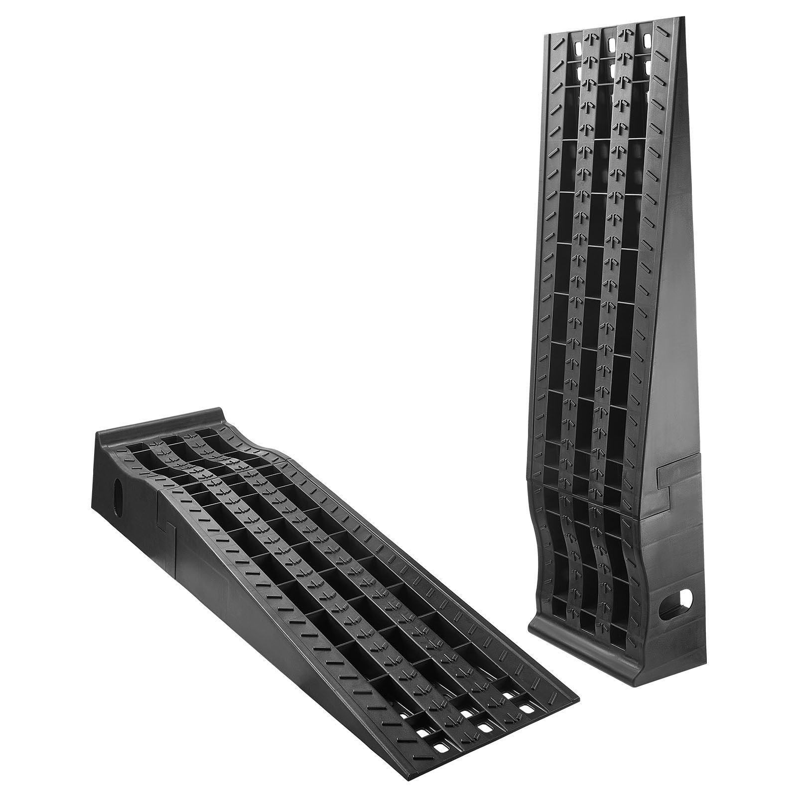 car ramps, 2 pcs 13000 lbs gvw capacity, 6.3 in lift height, portable high profile car service ramps for home garage maintenance and oil changes, heavy duty for truck suv vehicle repair, black