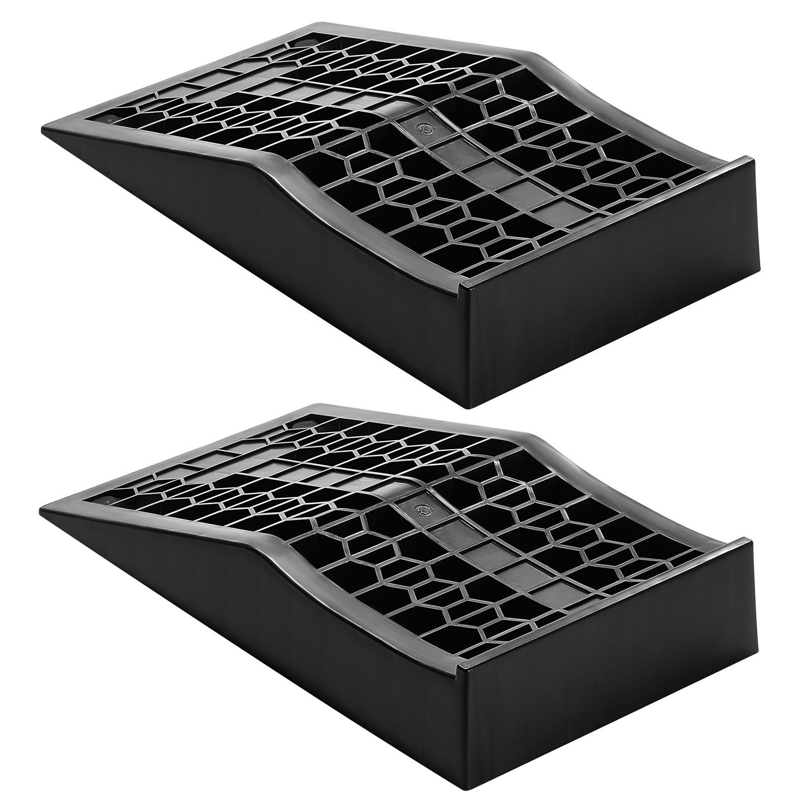 car ramps, 2 pcs 20000 lbs gvw capacity, 2.6 in lift height, portable low profile car service ramps for home garage maintenance & oil changes, heavy duty for low chassis vehicle & support jack