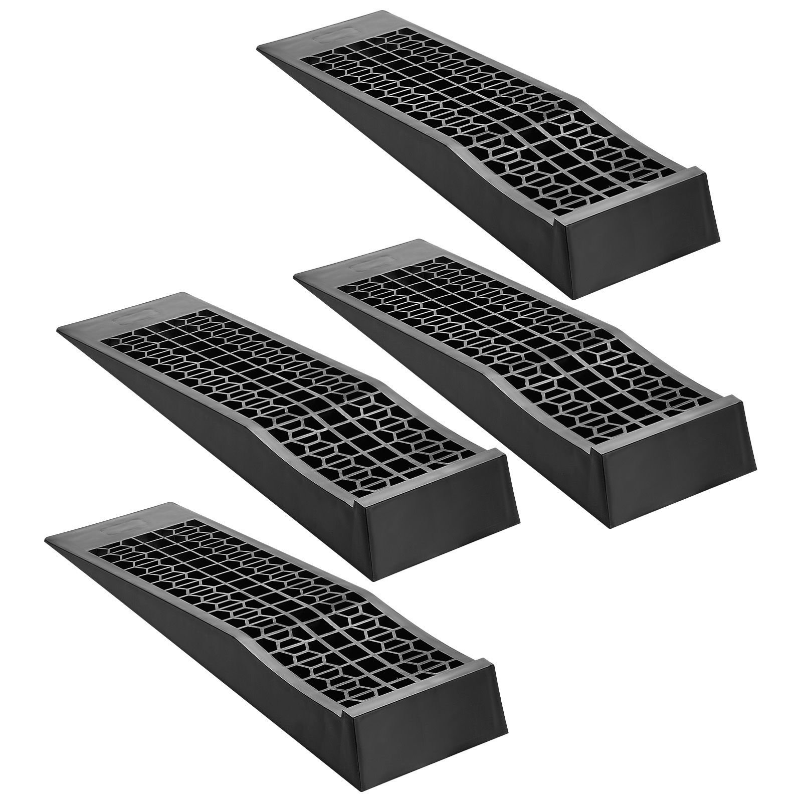 car ramps, 4 pcs 20000 lbs gvw capacity, 2.56 in lift height, portable low profile car service ramps for home garage maintenance & oil changes, heavy duty for low chassis vehicle & support jack