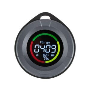 carbon dioxide monitor, co2 controller with temperature and humidity display, ndir sensor, co2 sensor for outdoors, home, office, car, lightweight & portable