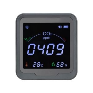 carbon dioxide monitor, co2 controller with temperature and humidity display, ndir sensor, co2 sensor for outdoors, home, office, car, wall mounted use
