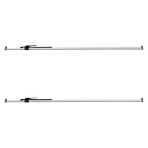 cargo bar, ratcheting cargo bar adjustable from 89" to 104", heavy duty steel cargos stabilizer with non slip foot pads, truck bed load lock bars for box trucks, semi trailers, trailers (2pcs)