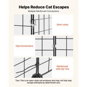 cat cage 3 tier 28"x13.98"x40.98" diy cat playpen indoor enclosure, detachable metal wire kennel crate, large exercise place ideal for 1 2 cats, kittens, rabbits, ferrets & small animals, black