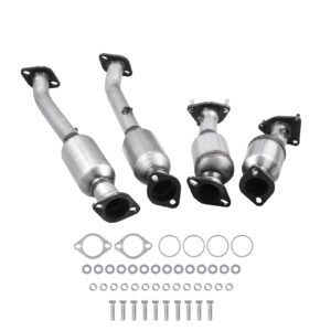 Catalytic Converter, Compatible with Nissan Frontier NV1500 NV2500 NV3500 Pathfinder Xterra/Suzuki Equator, 4.0L V6, Front, Left, Rear, Right, Replacement OE 16399, for Exhaust Gas Purification