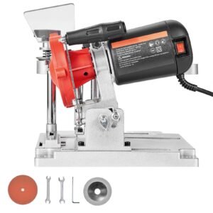Circular Saw Blade Sharpener, 140W 3800RPM Electric Saw Blade Sharpening Machine with 4" Ceramic & Diamond Grinding Wheels - Fits 3.5" to 15.7" Diameter Circular Saw Blades