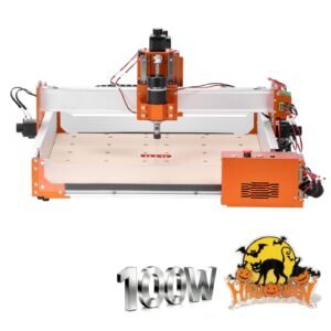 CNC Router Machine, 100W Spindle, 3-Axis Wood Engraving Milling Machine, with 15.75 x 15.75 x 3.74 in Working Area, Linear Rail, Aluminum Alloy Structure, for Wood Acrylic Carving Cutting