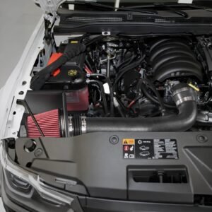 cold air intake, 3.5 inch cold air intake system + heat shield compatible with 2009 2013 chevy silverado/gmc sierra 1500 4.8l/5.3l/6.2l, high flow filter kit improve horsepower/throttle response