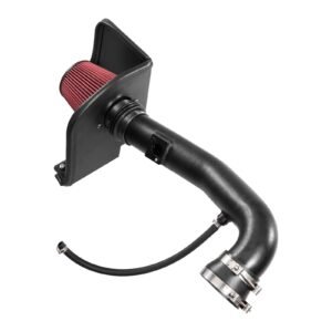 Cold Air Intake, 3.5 Inch Cold Air Intake System + Heat Shield Compatible with 2009-2013 Chevy Silverado/GMC Sierra 1500 4.8L/5.3L/6.2L, High Flow Filter Kit Improve Horsepower/Throttle Response