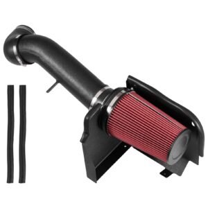 Cold Air Intake, 3.9 Inch Cold Air Intake System + Heat Shield Compatible with 1999-2006 Chevy Silverado/GMC Sierra 1500 V8 4.8L/5.3L, High Flow Filter Kit Improve Horsepower, Throttle Response