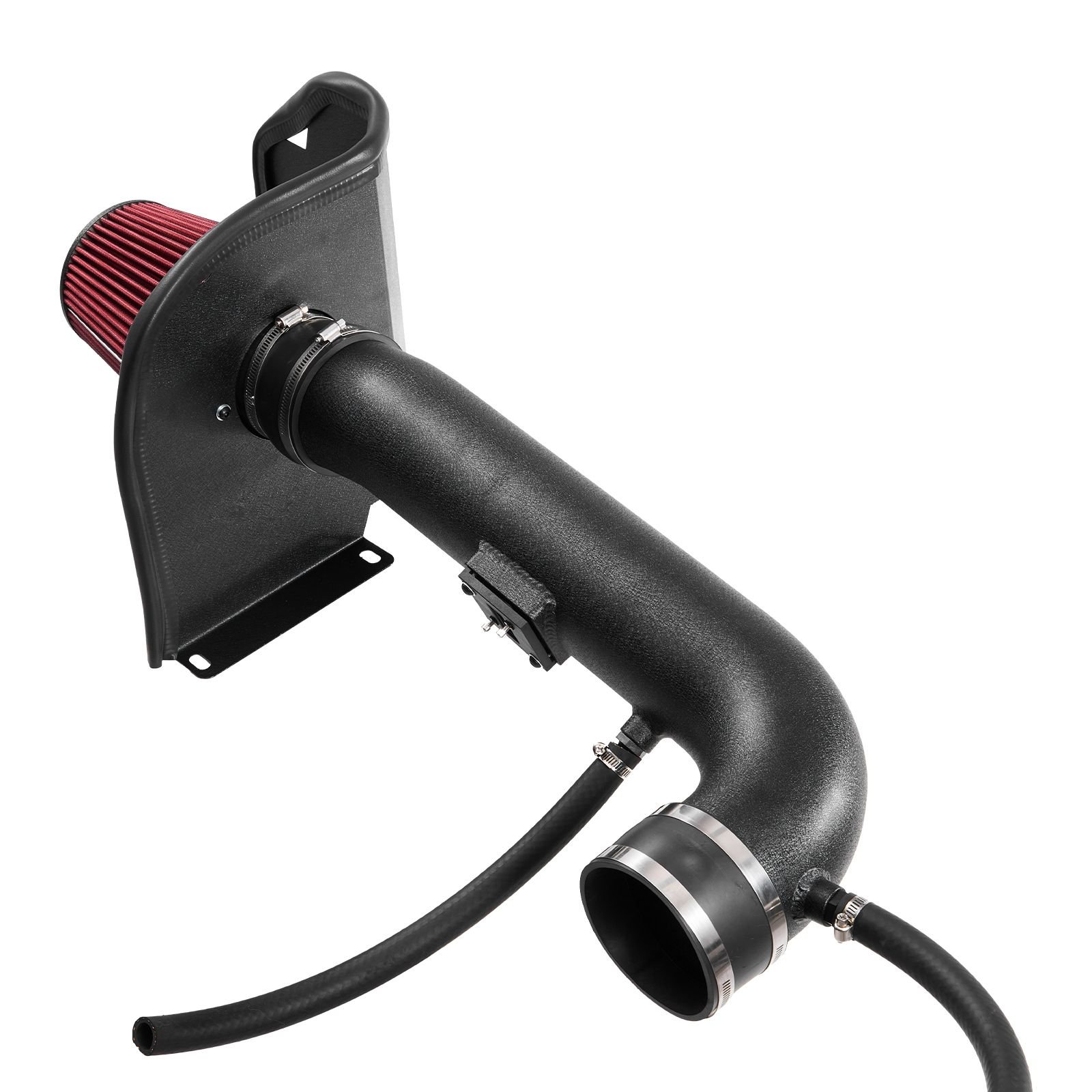 cold air intake, 3.94 inch cold air intake system + heat shield compatible with 2015 cadillac escalade, chevy suburban/tahoe/silverado, gmc yukon/sierra, high flow filter kit improve horsepower
