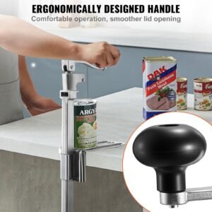 commercial can opener, heavy duty manual tabletop cans opener for cans up to 11.8 in height, height adjustable professional can openers fixed with screws, for restaurant, hotel, and food store